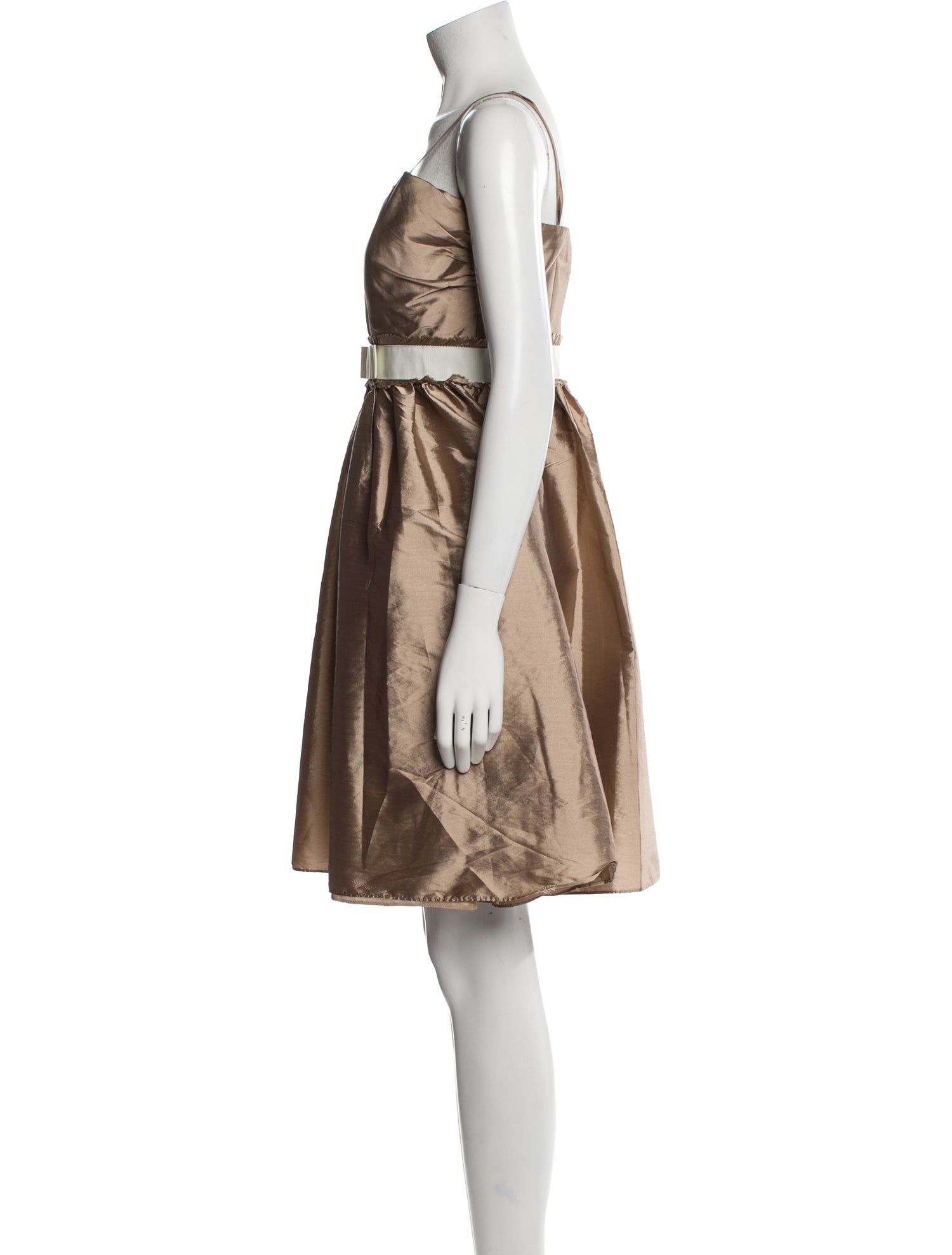 ML Monique Lhuillier Bridesmaids Square Neckline Mini Dress