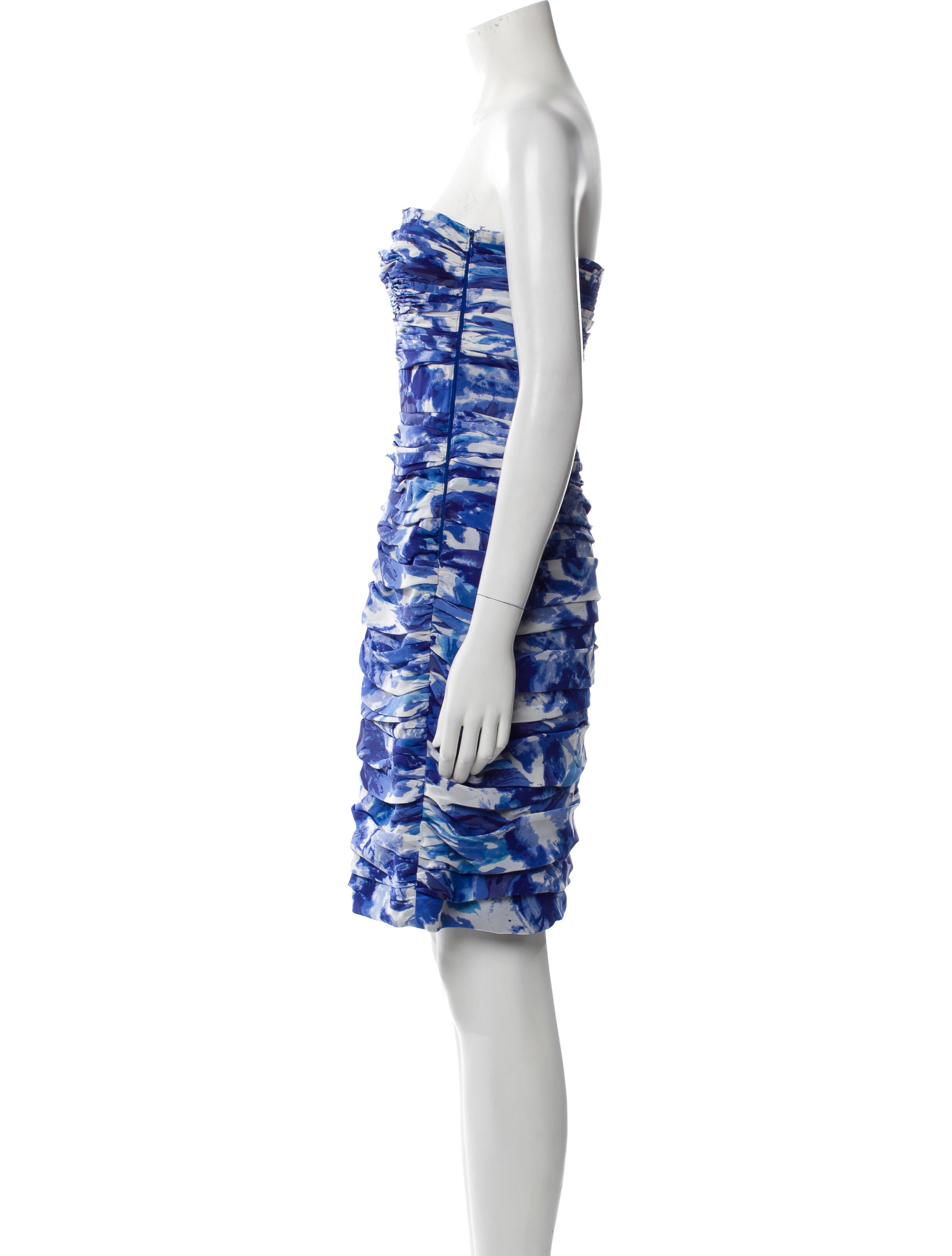 ML Monique Lhuillier Bridesmaids Printed Mini Dress