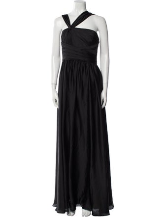 ML Monique Lhuillier Bridesmaids Halterneck Long Dress