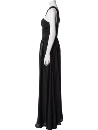 ML Monique Lhuillier Bridesmaids Halterneck Long Dress