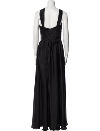 ML Monique Lhuillier Bridesmaids Halterneck Long Dress
