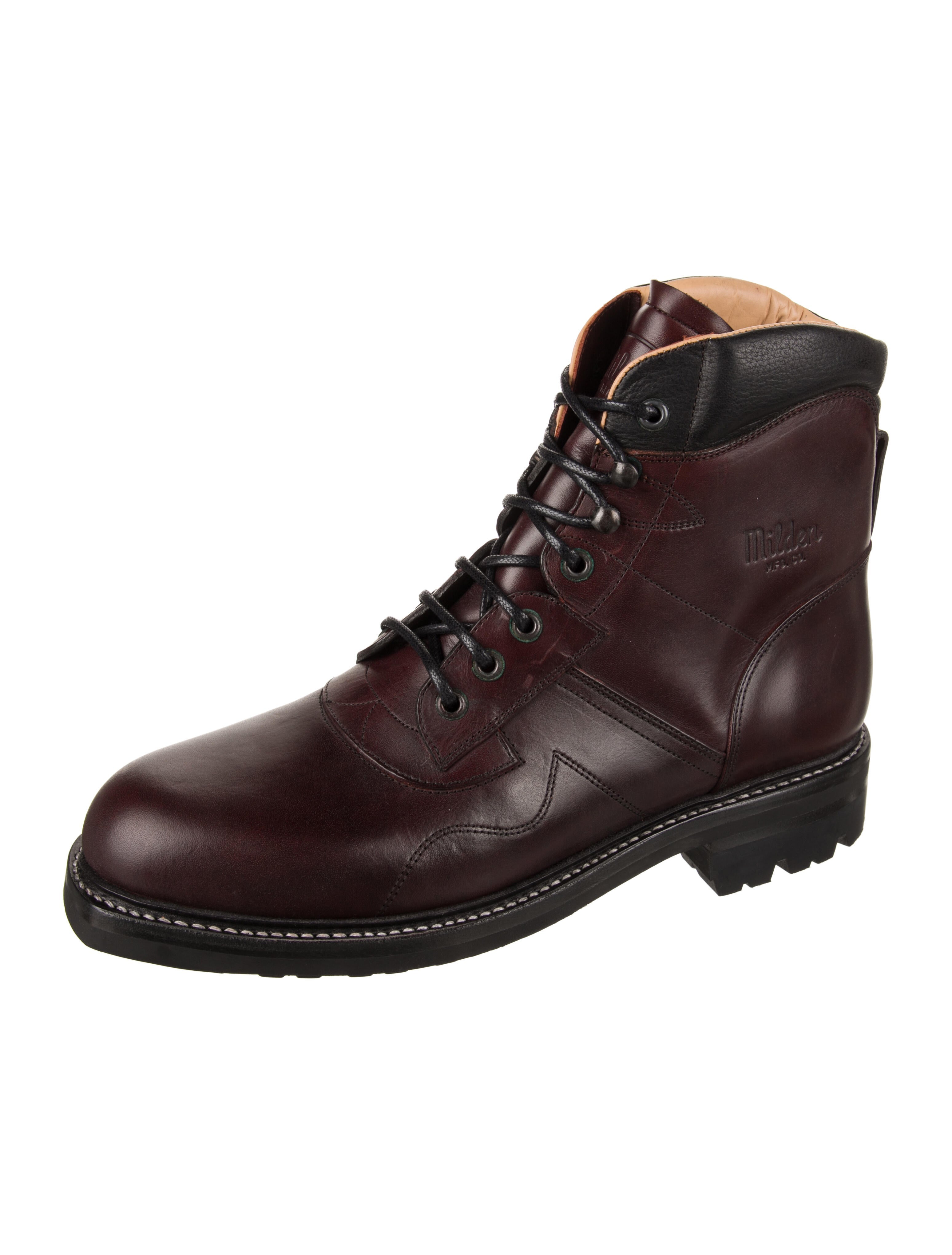 Milden Leather Combat Boots