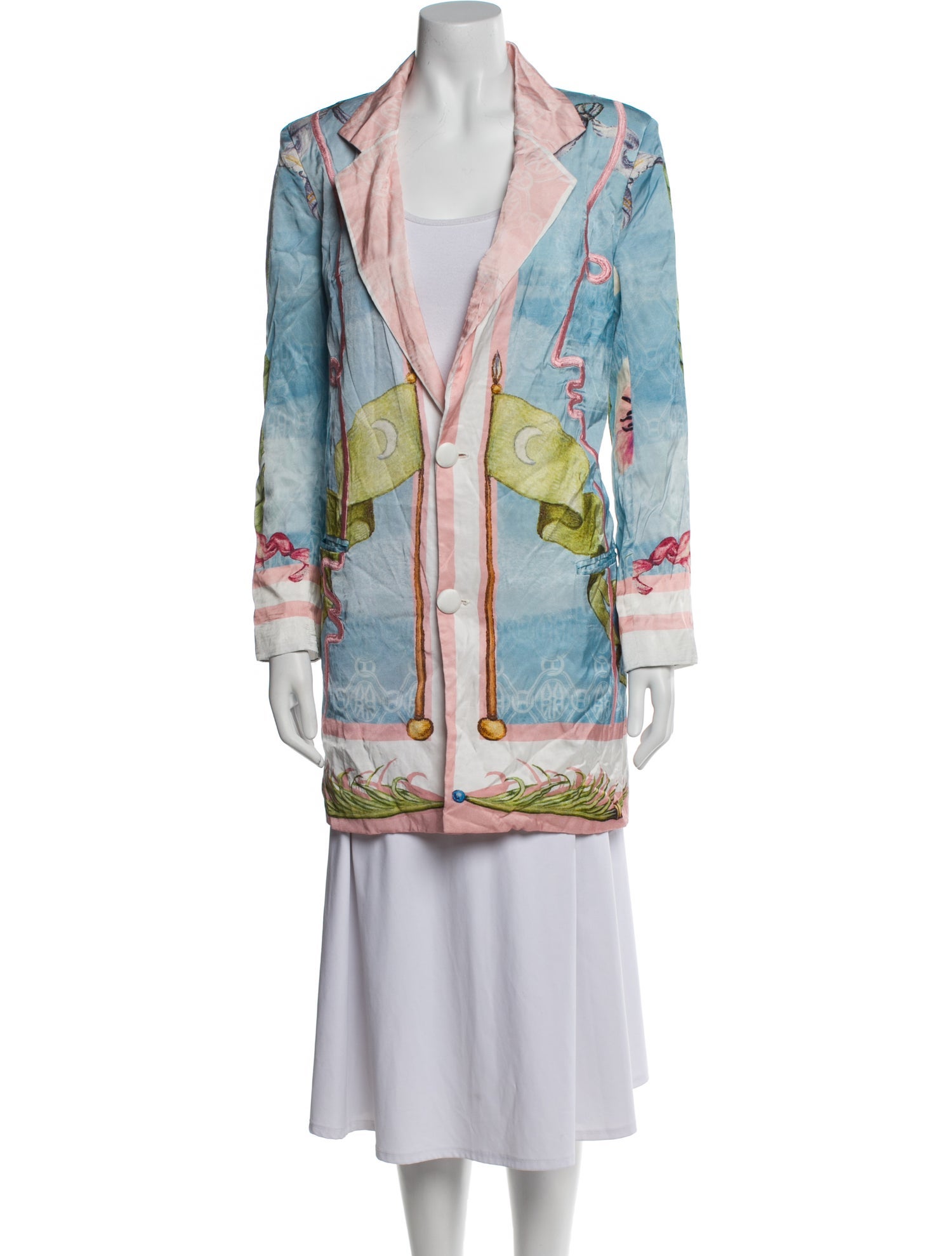 Maison Les Énervés Printed Coat w/ Tags