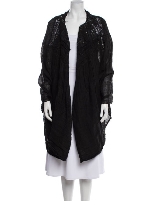 Marc Le Bihan Wool Open Front Sweater