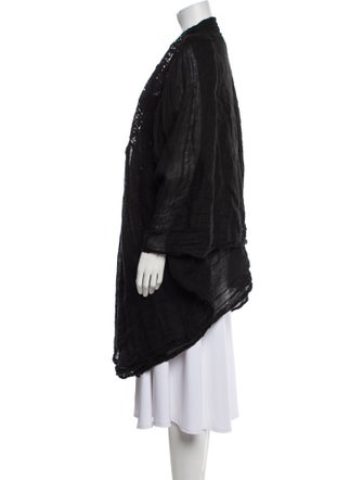 Marc Le Bihan Wool Open Front Sweater