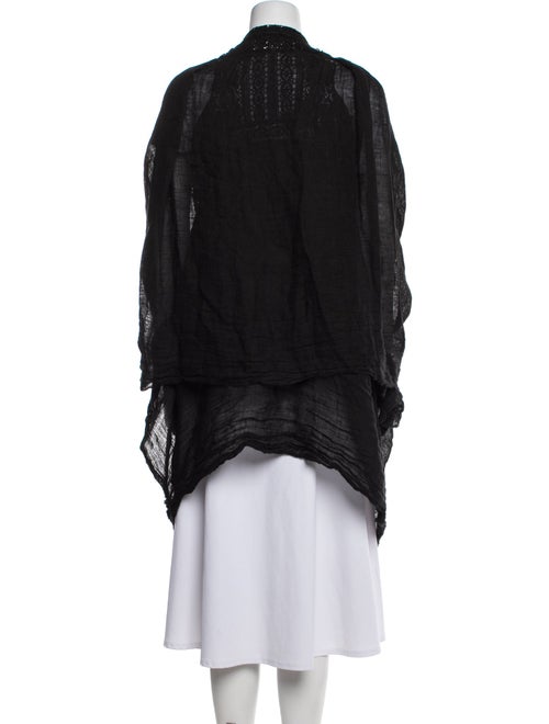 Marc Le Bihan Wool Open Front Sweater