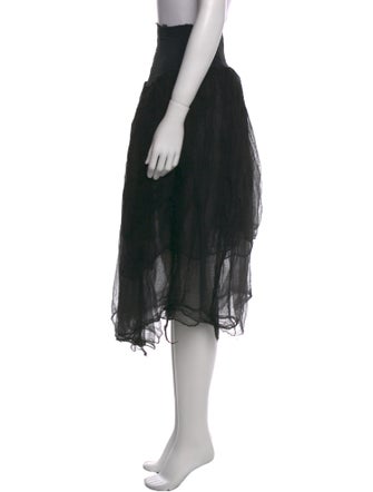 Marc Le Bihan Distressed Accents Knee-Length Skirt