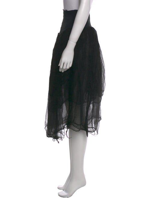 Marc Le Bihan Distressed Accents Knee-Length Skirt