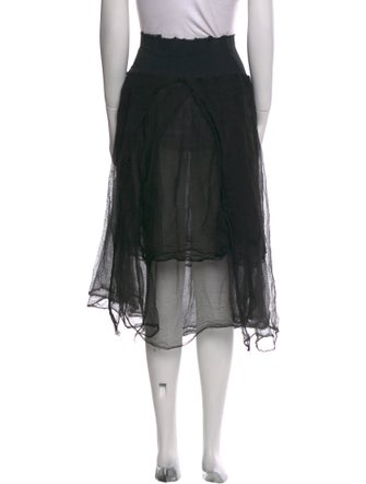 Marc Le Bihan Distressed Accents Knee-Length Skirt