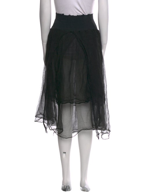 Marc Le Bihan Distressed Accents Knee-Length Skirt