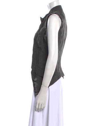 Marc Le Bihan Wool Mock Neck Crop Top