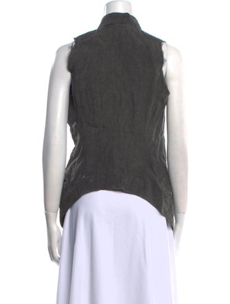 Marc Le Bihan Wool Mock Neck Crop Top