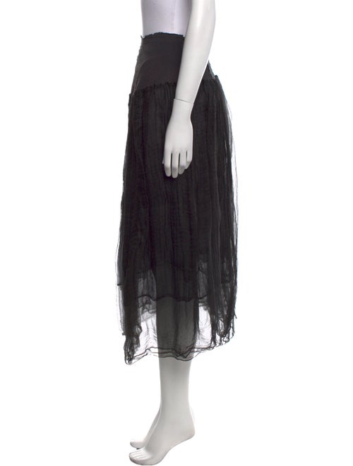 Marc Le Bihan Ruffle Embellishment Midi Length Skirt