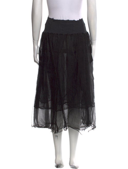 Marc Le Bihan Ruffle Embellishment Midi Length Skirt