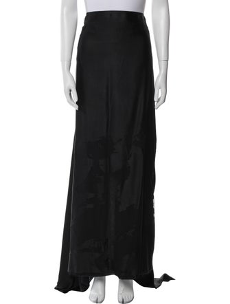Marc Le Bihan Distressed Accents Long Skirt