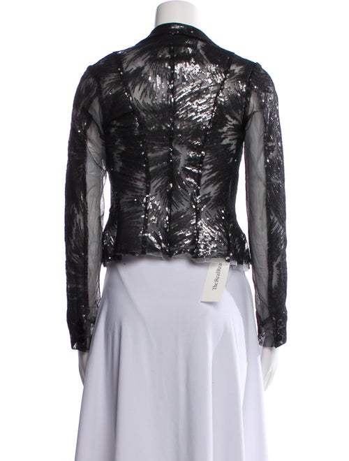 Marc Le Bihan Wool Printed Evening Jacket