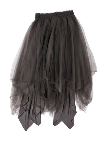 Pre-owned Marc Le Bihan Long Skirt In Grey