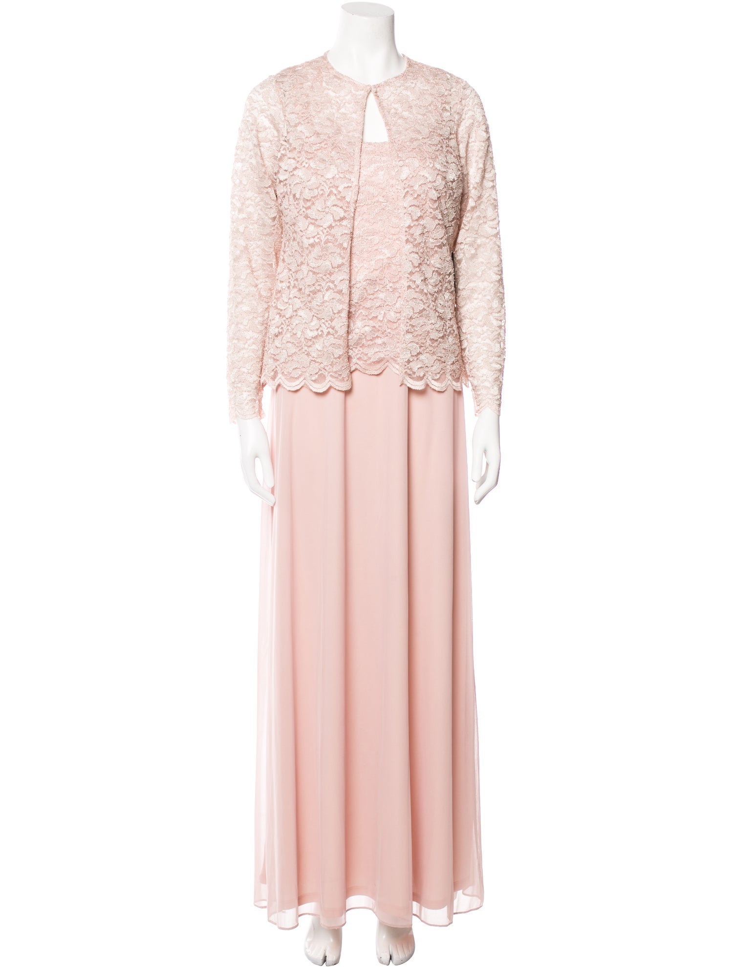 Marina Crew Neck Long Dress w/ Tags