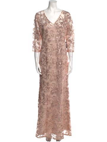 Marina Dresses Patterned Long Dress S