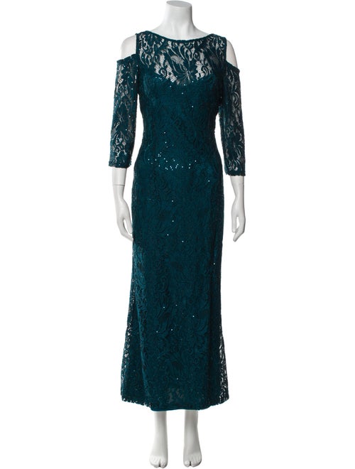 Marina Lace Pattern Long Dress