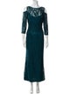 Marina Lace Pattern Long Dress
