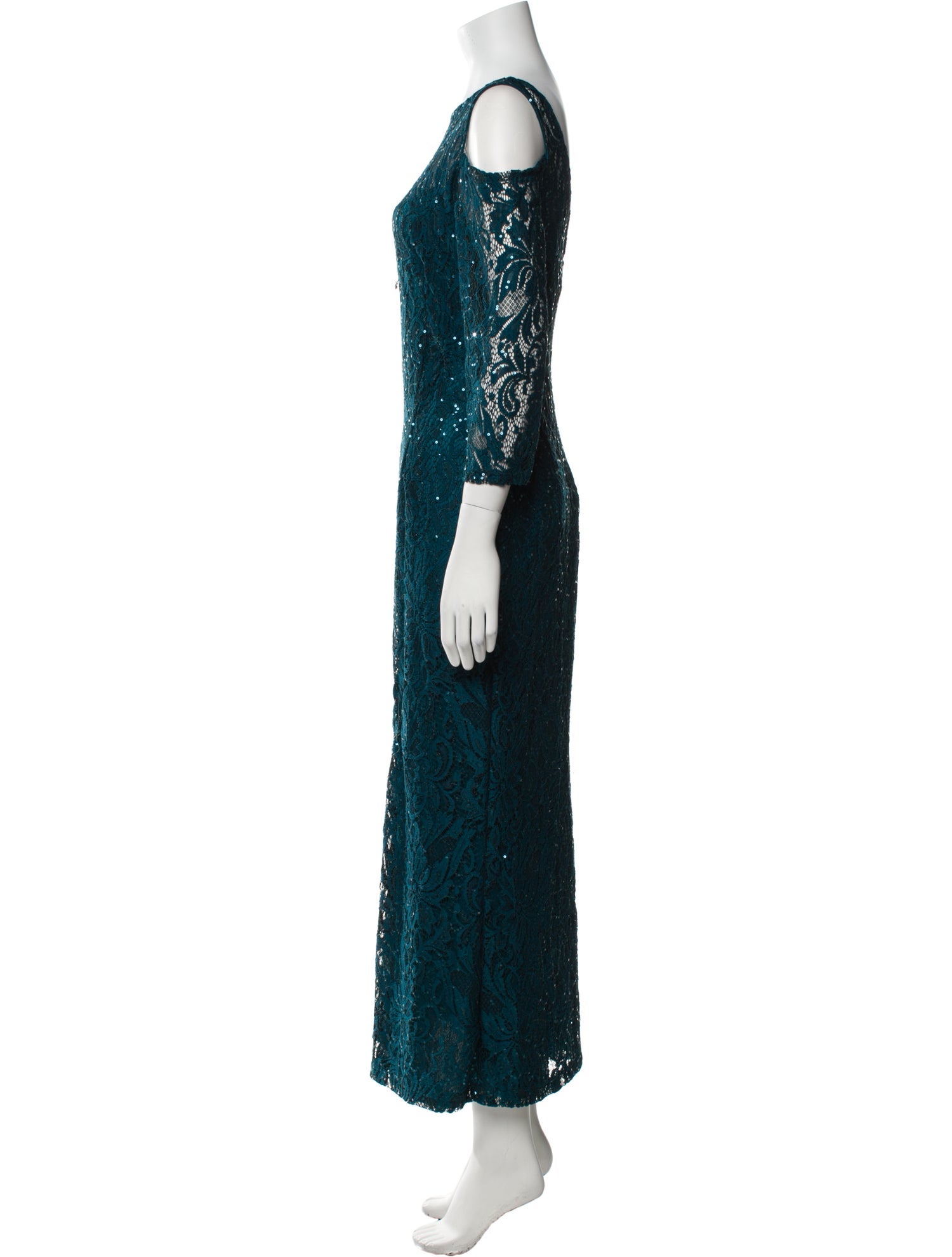 Marina Lace Pattern Long Dress