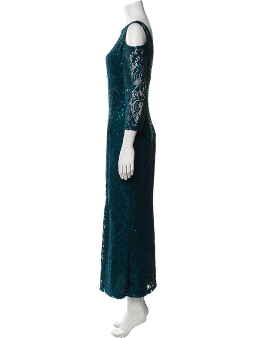 Marina Lace Pattern Long Dress
