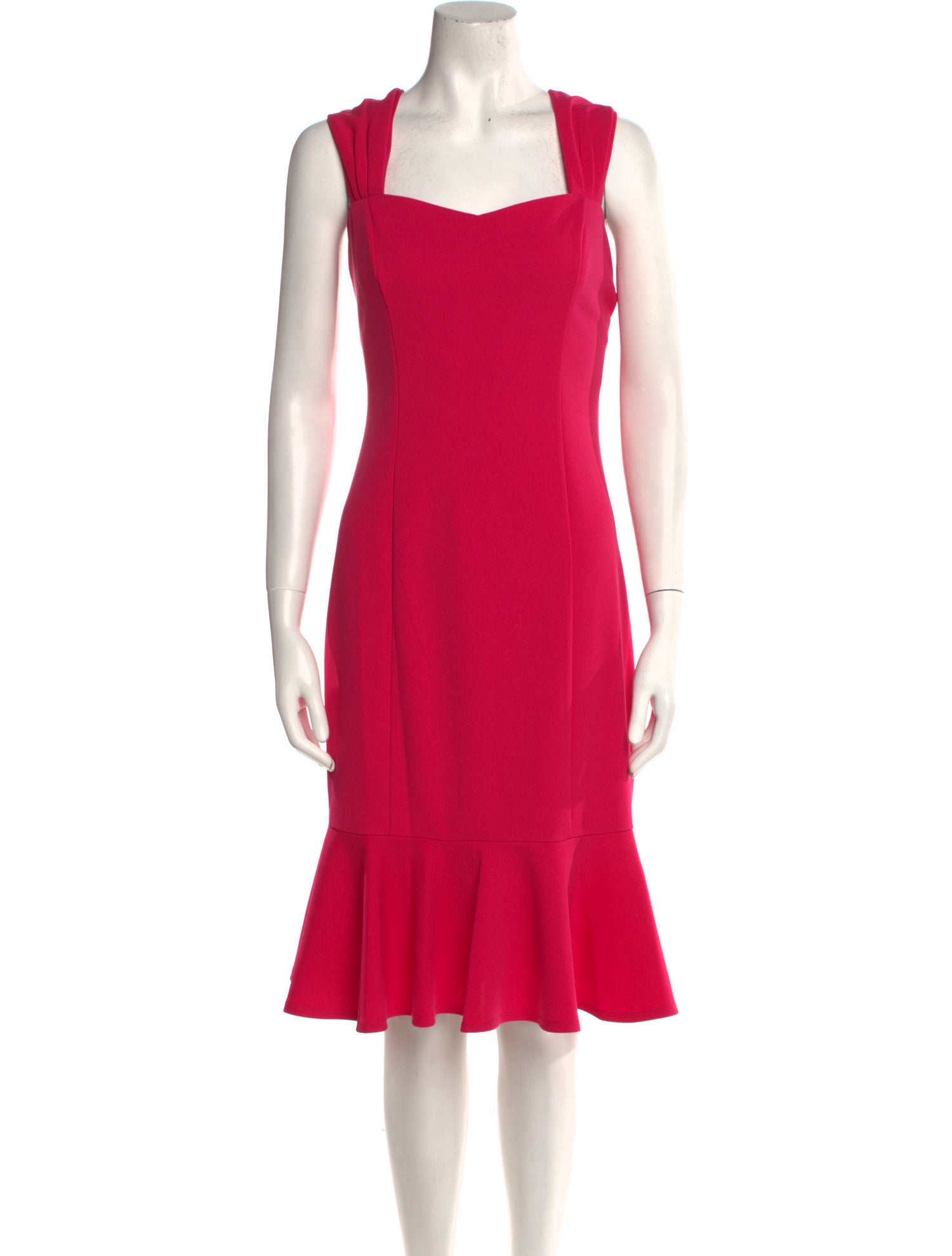 Marina Square Neckline Knee-Length Dress w/ Tags