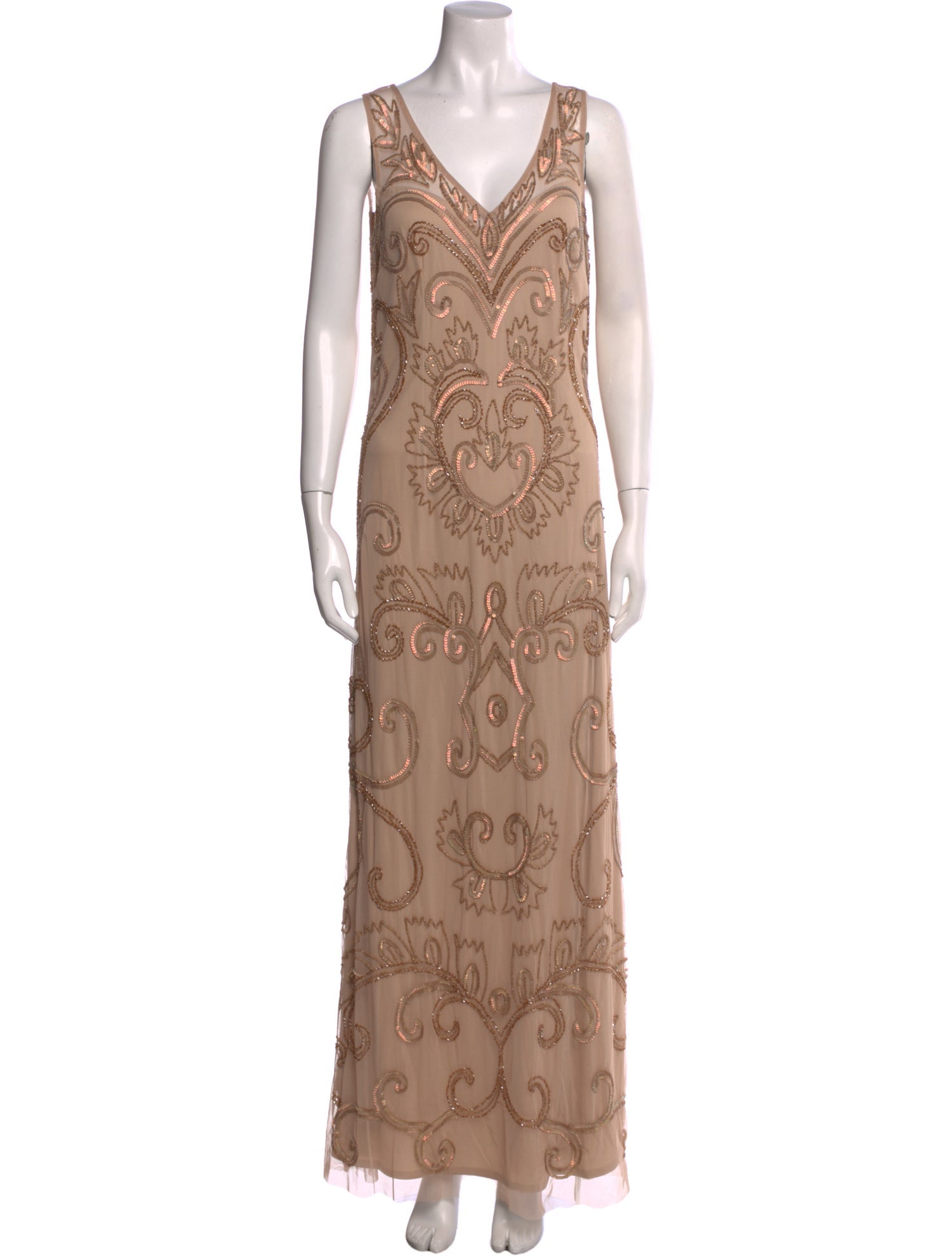 Marina Paisley Print Long Dress w/ Tags