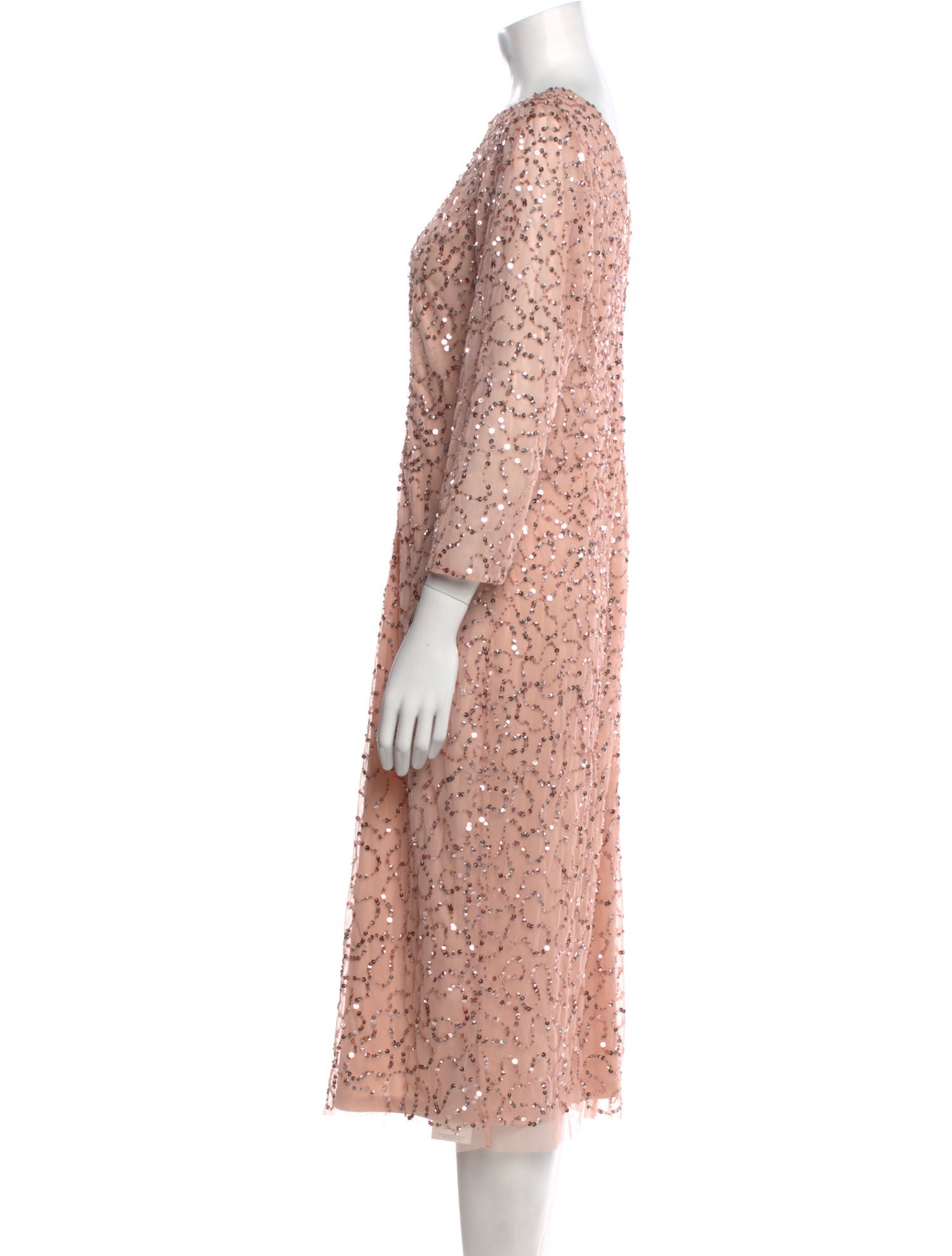 Marina Patterned Midi Length Dress