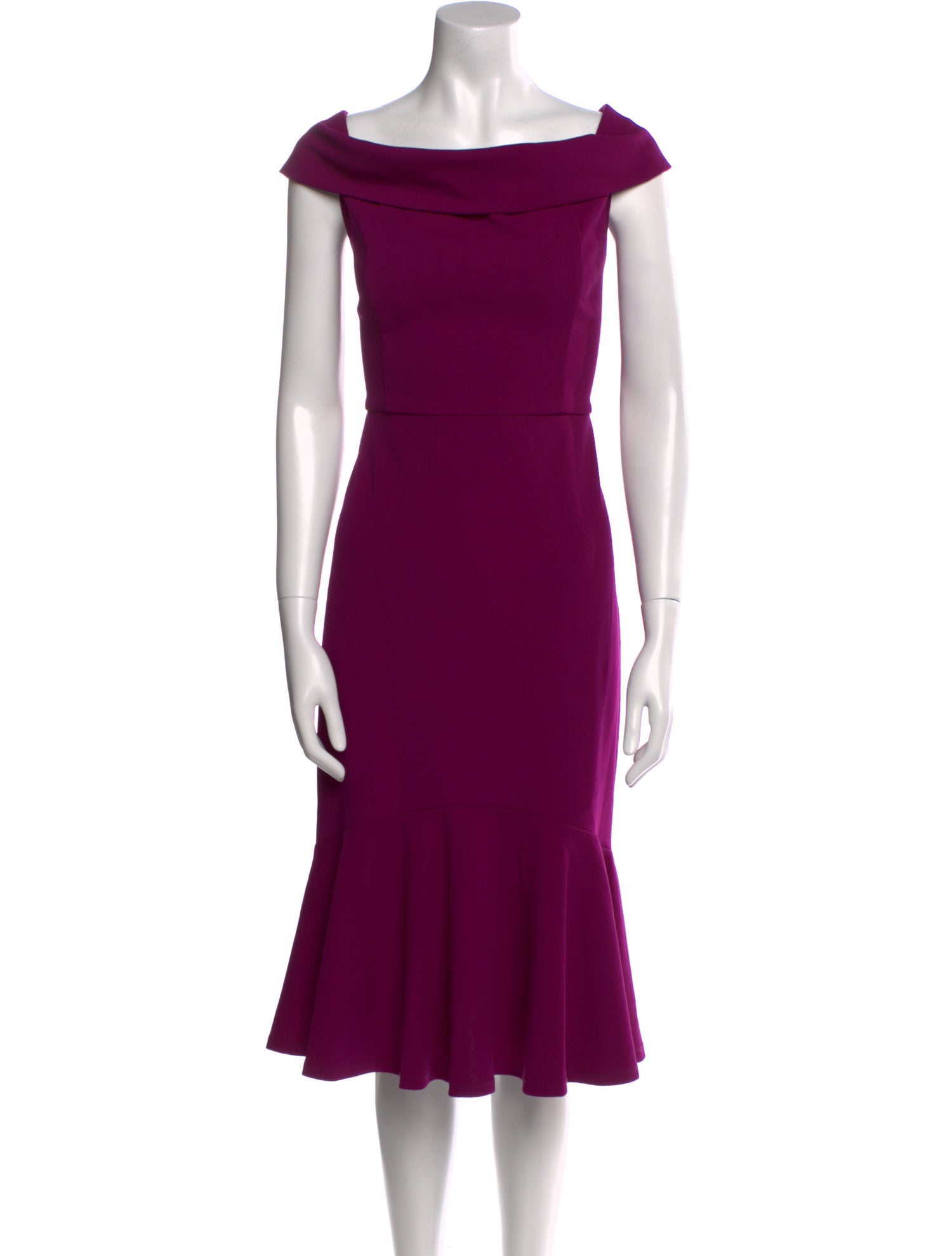 Marina Scoop Neck Knee-Length Dress