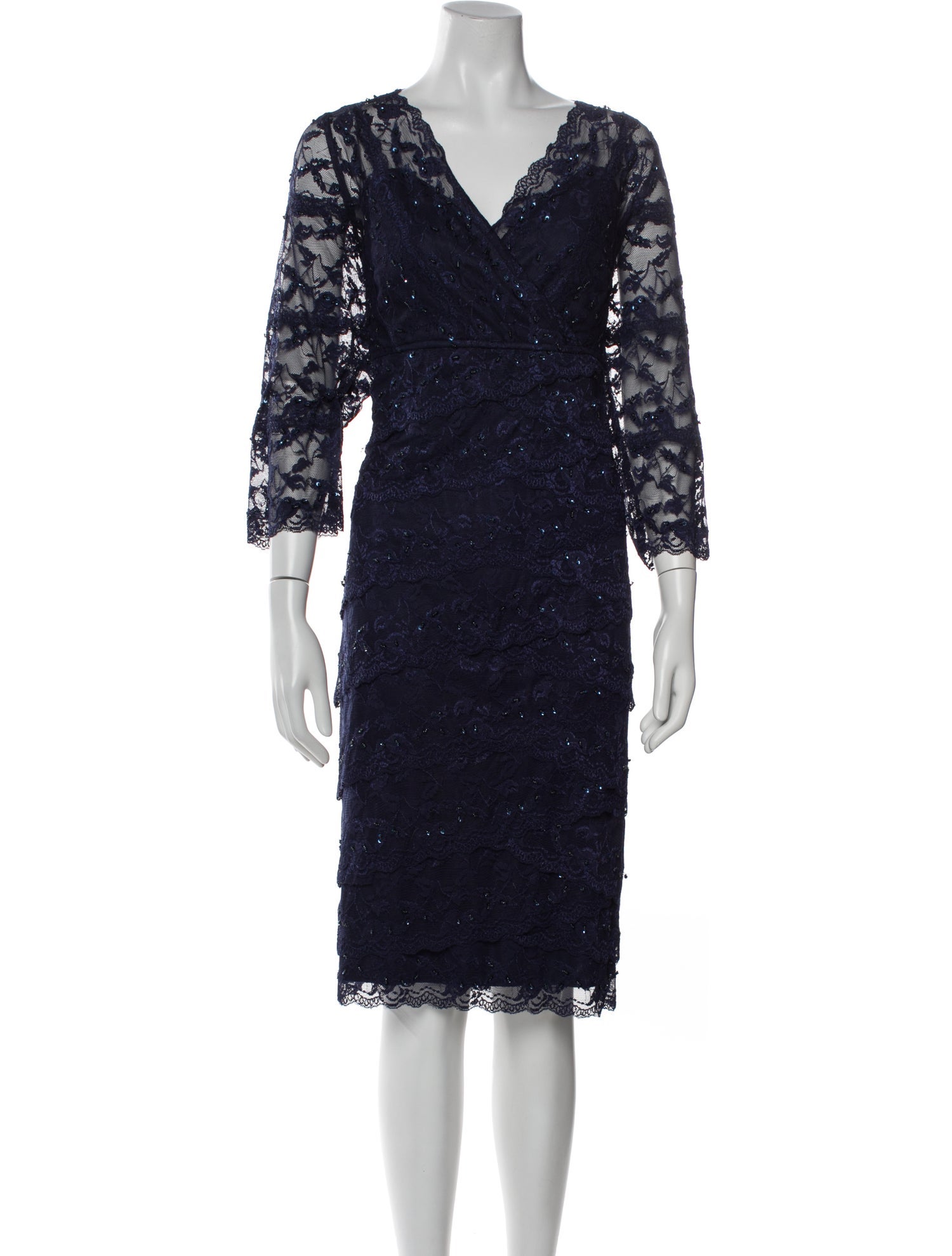 Marina Nylon Midi Length Dress