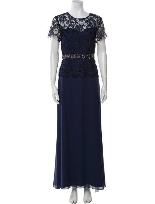 Marina Lace Pattern Long Dress