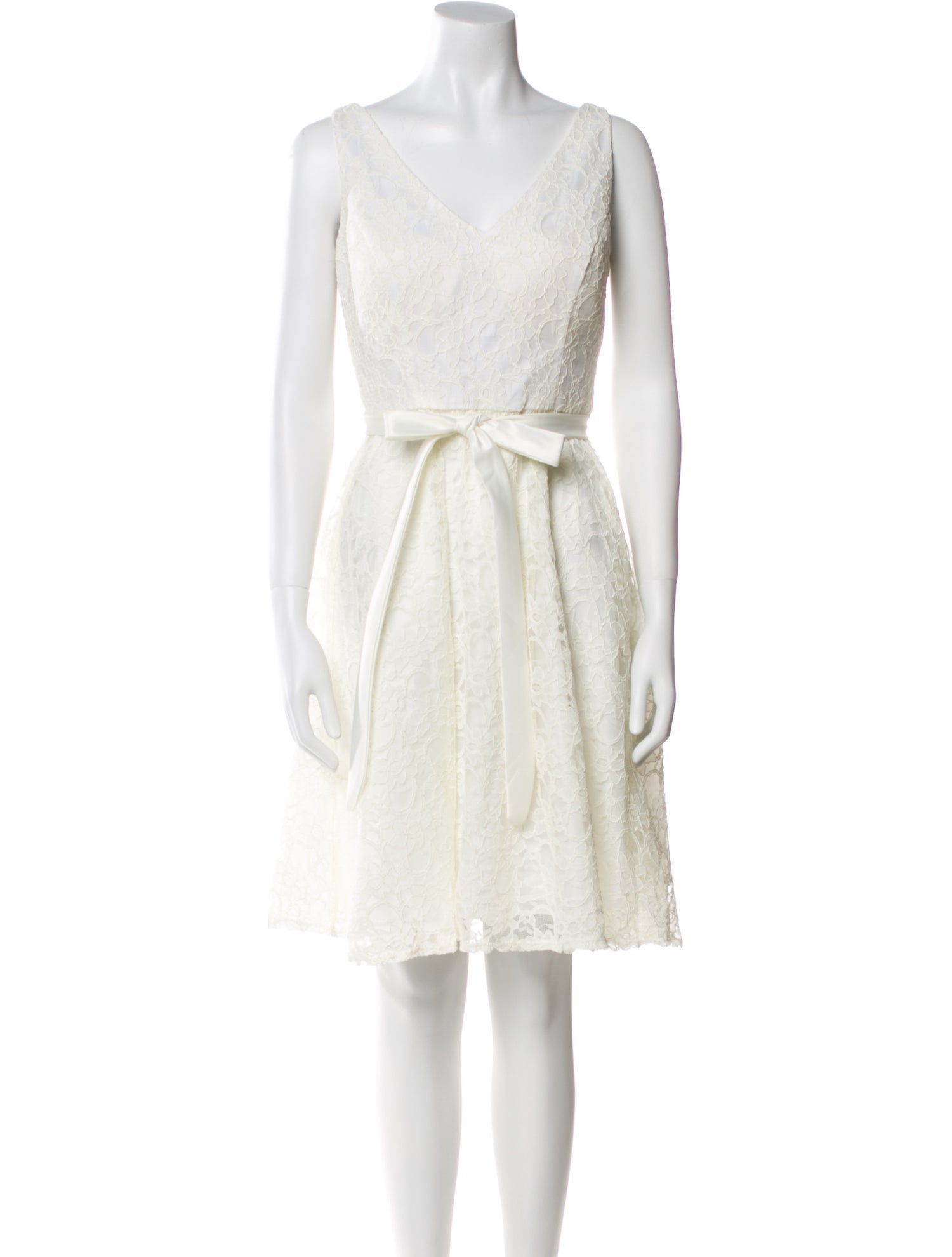 Marina V-Neck Knee-Length Dress