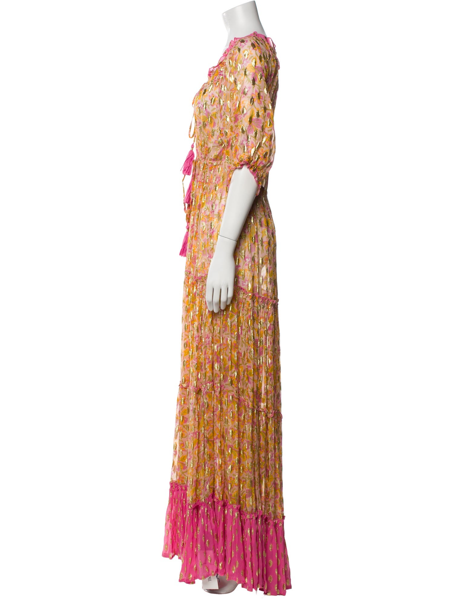 Marina Printed Long Dress