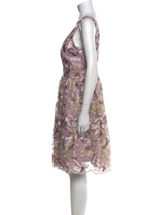 Marina Floral Print Knee-Length Dress