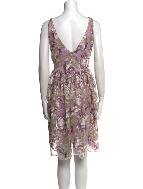 Marina Floral Print Knee-Length Dress