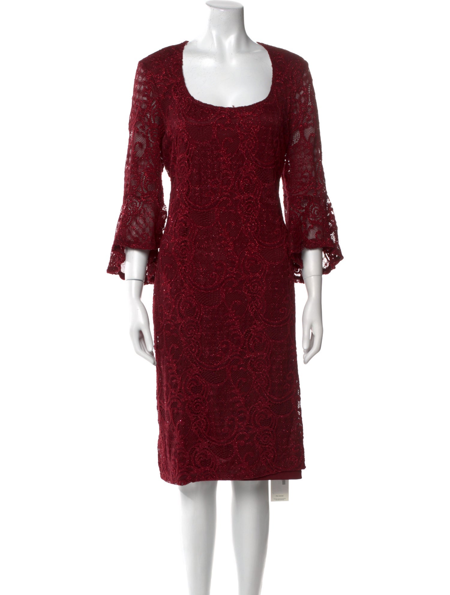 Marina Scoop Neck Knee-Length Dress