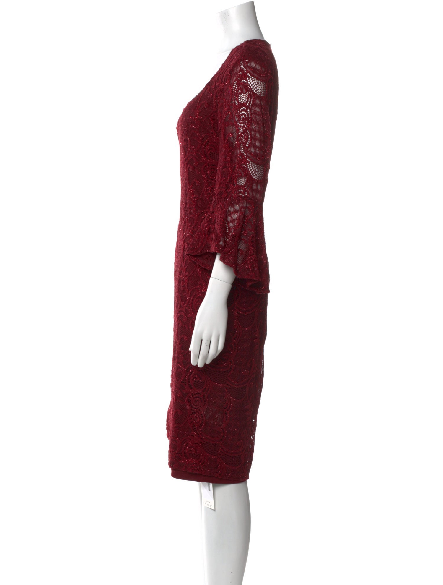 Marina Scoop Neck Knee-Length Dress