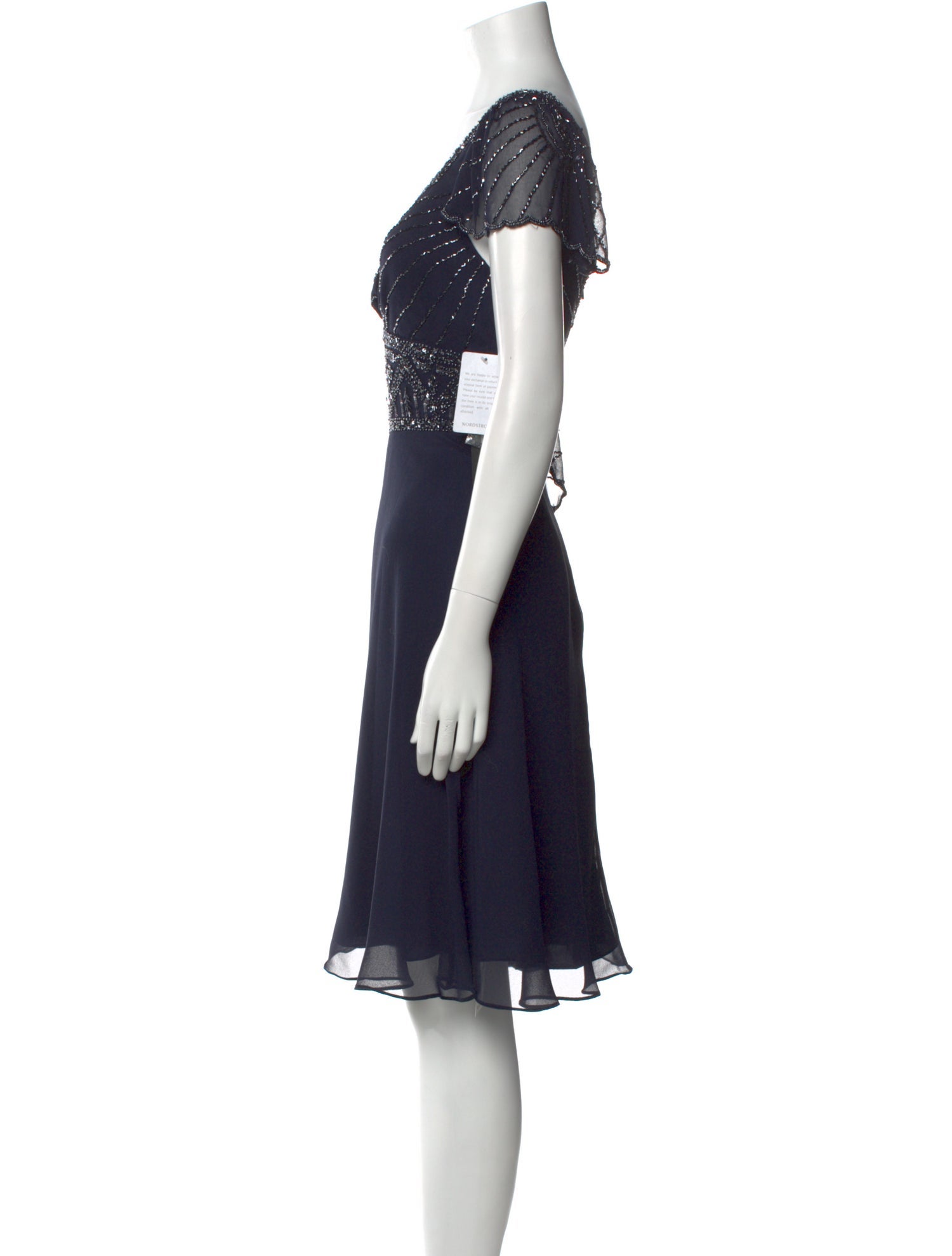 Marina V-Neck Knee-Length Dress w/ Tags