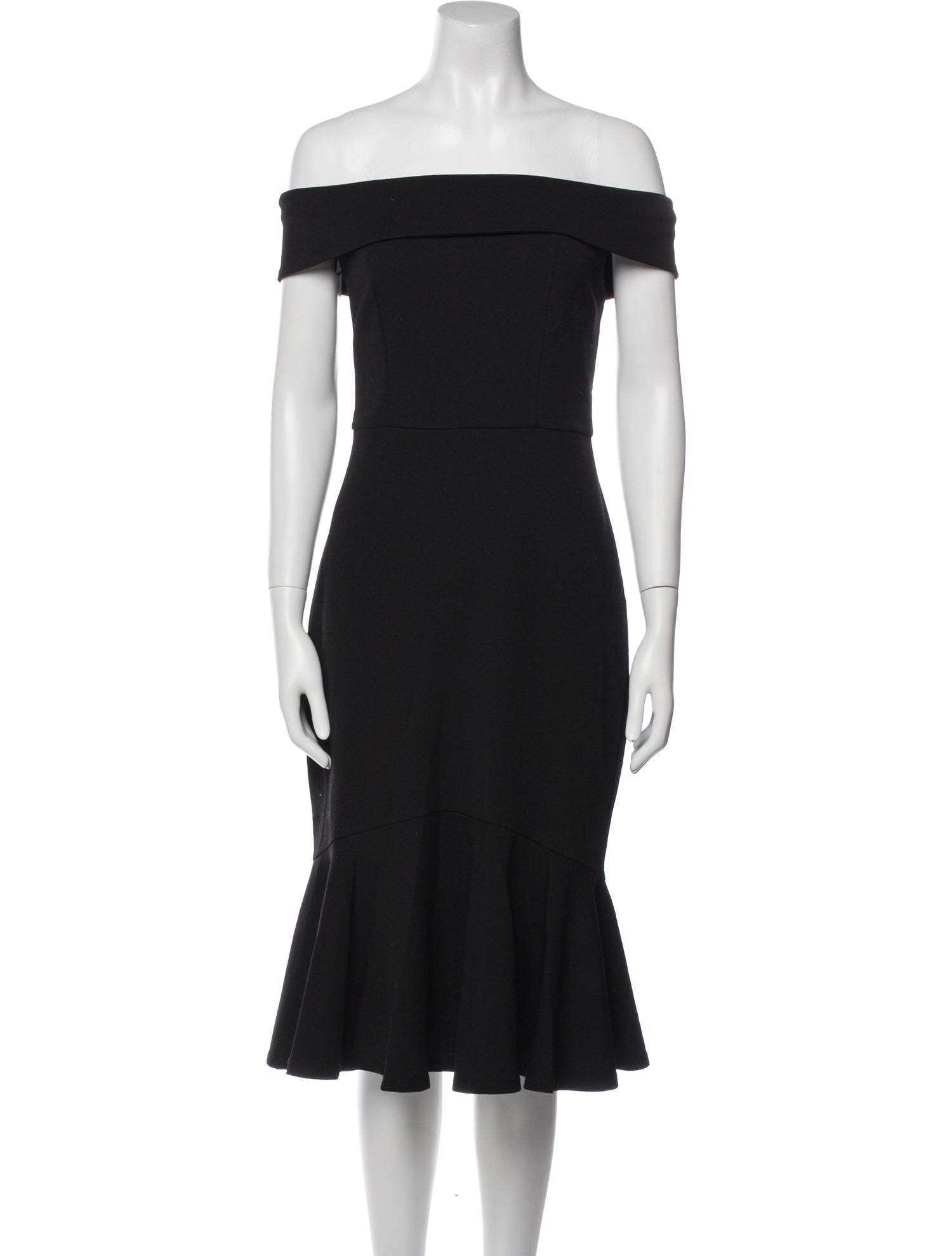 Marina Off-The-Shoulder Midi Length Dress