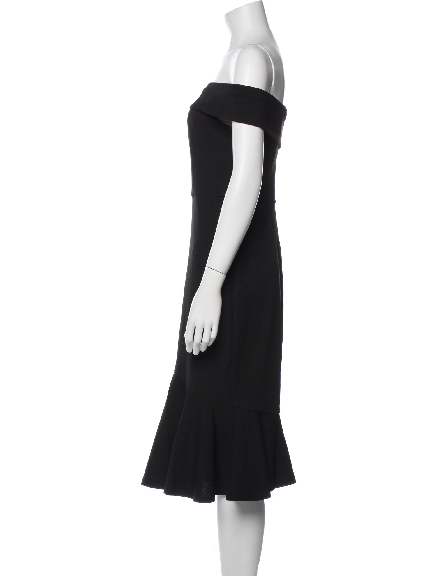 Marina Off-The-Shoulder Midi Length Dress