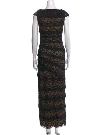 Marina Lace Pattern Long Dress
