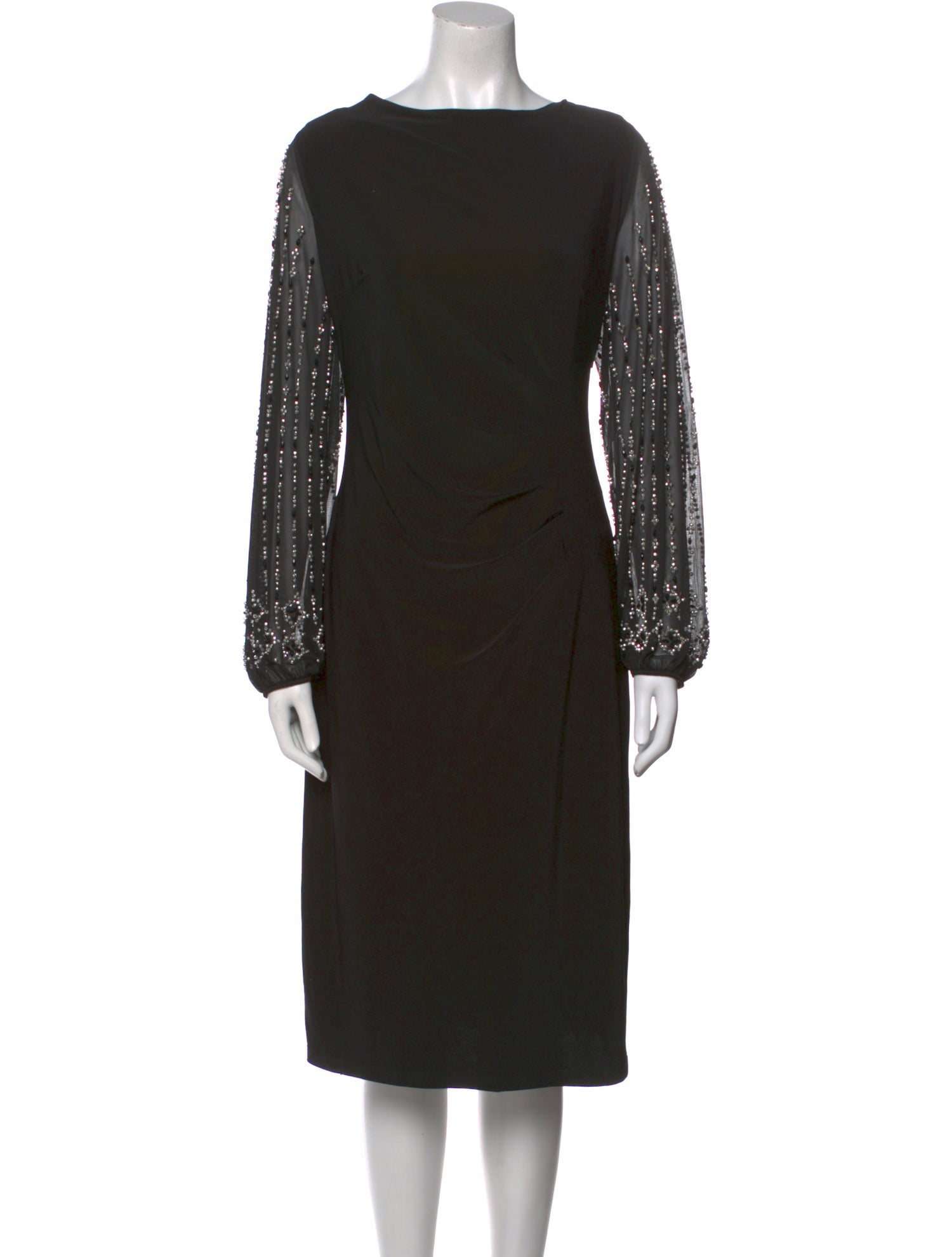 Marina Bateau Neckline Midi Length Dress w/ Tags