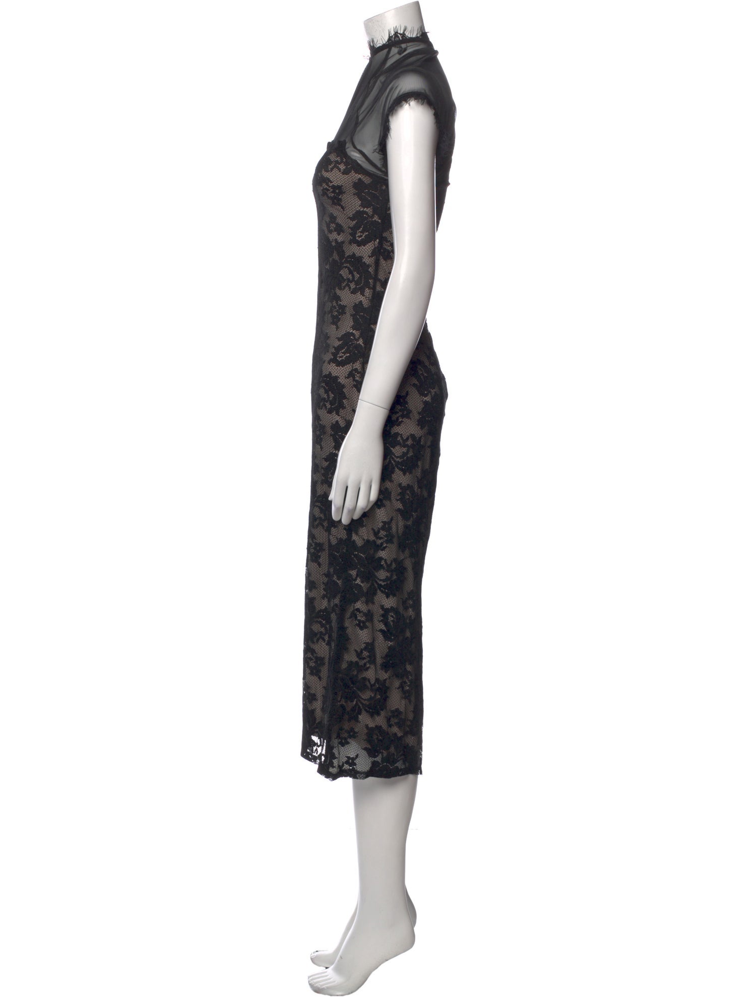 Marina Lace Pattern Midi Length Dress w/ Tags