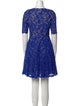 ML Monique Lhuillier Lace Pattern Mini Dress