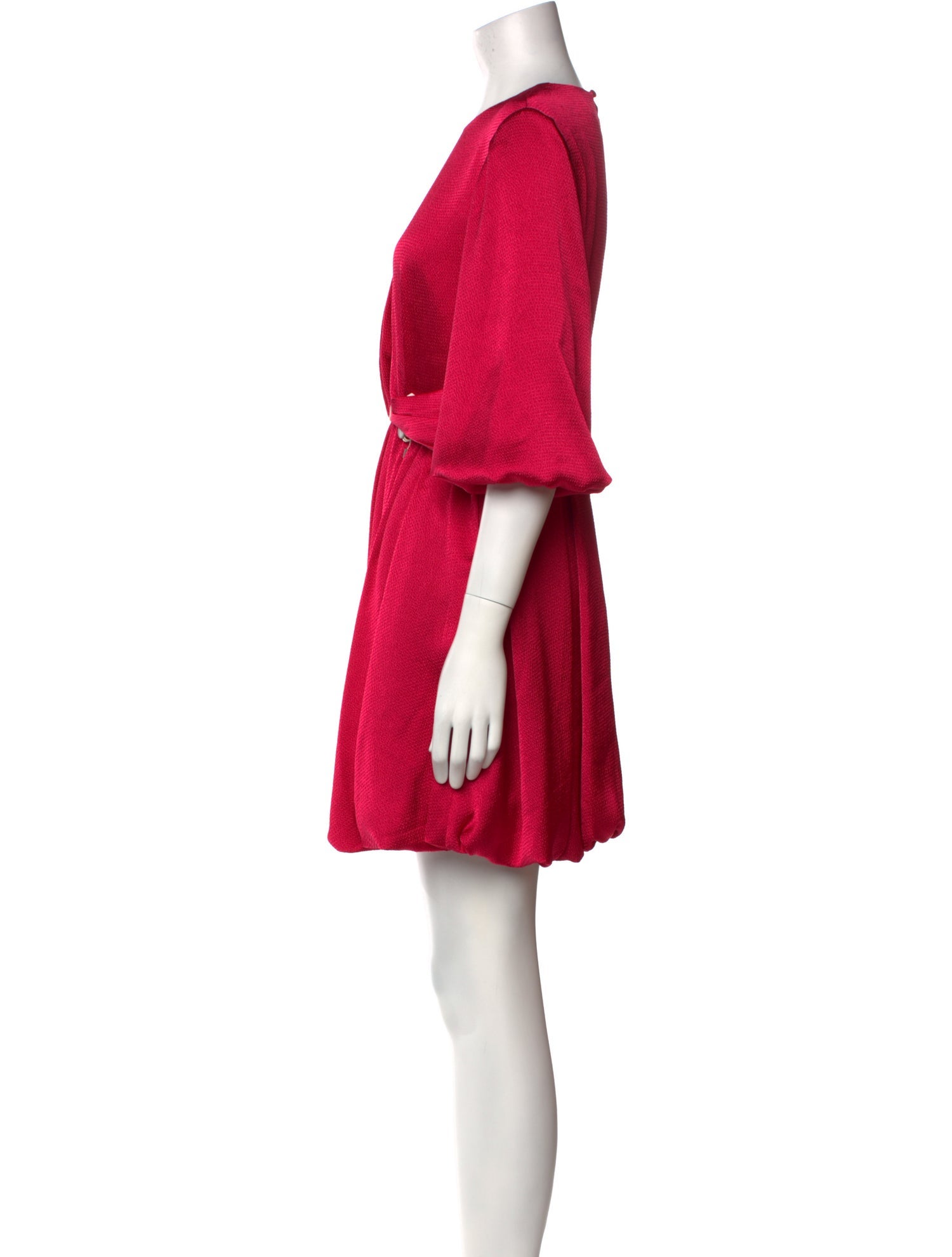 ML Monique Lhuillier Crew Neck Mini Dress
