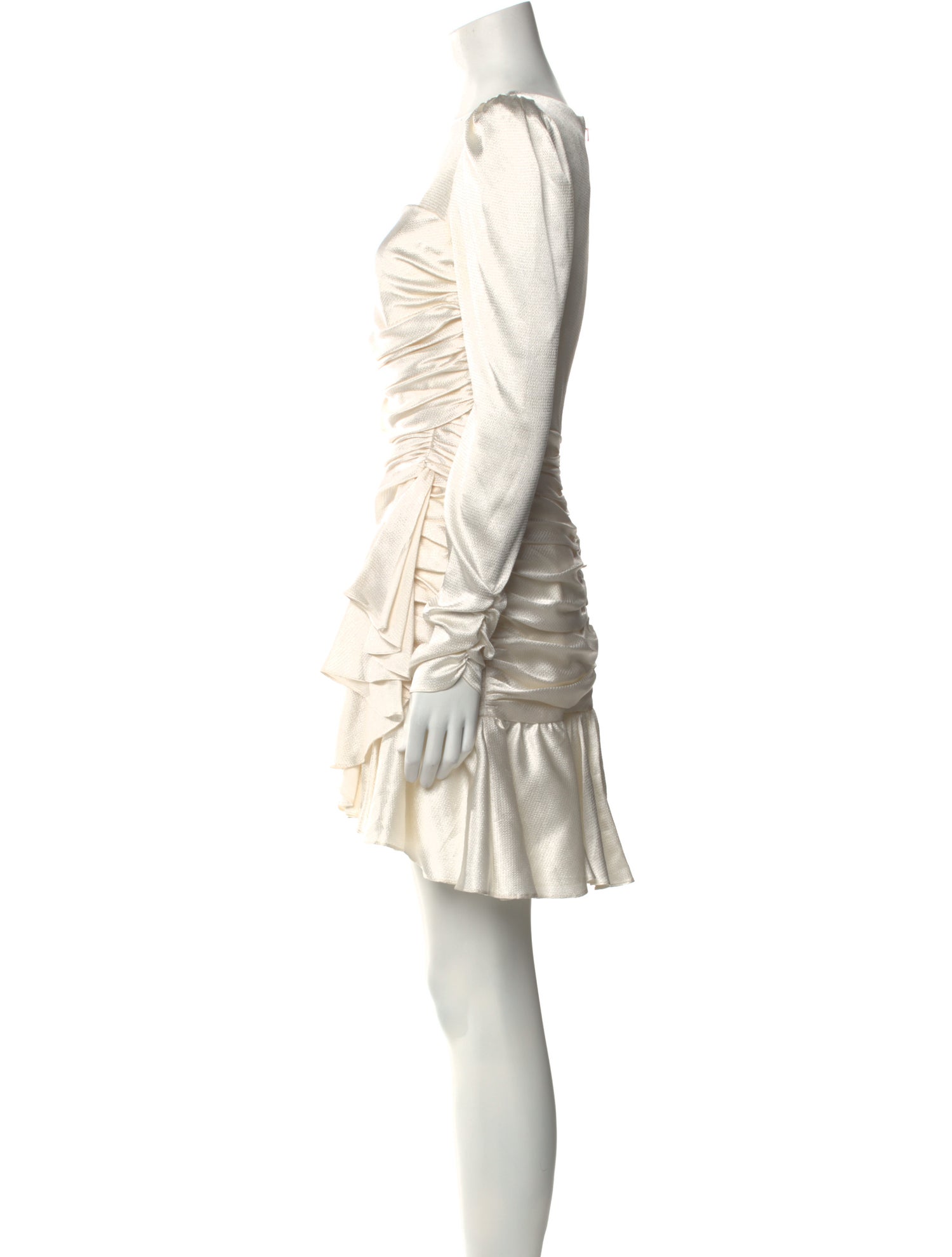 ML Monique Lhuillier Square Neckline Mini Dress