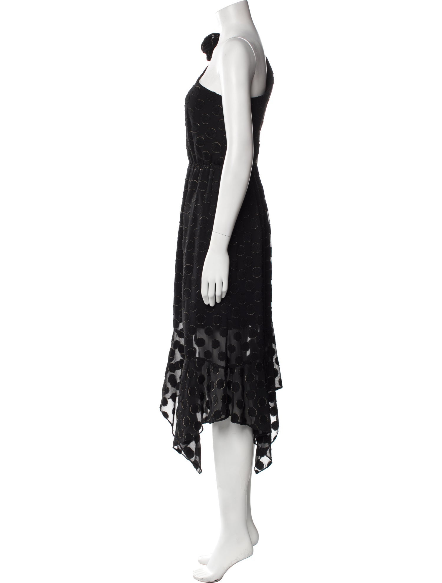 ML Monique Lhuillier Printed Long Dress