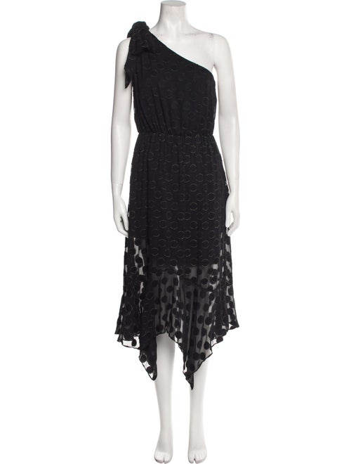 ML Monique Lhuillier Printed Midi Length Dress